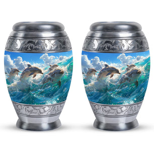 Ocean  Small Urn Set of 2 Combo