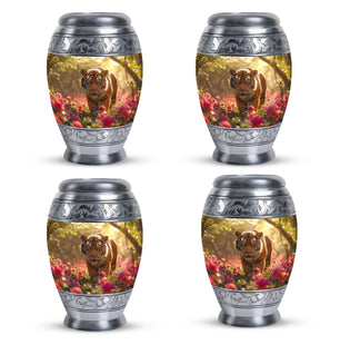 Tiger  Small Urn Set of 4 Combo