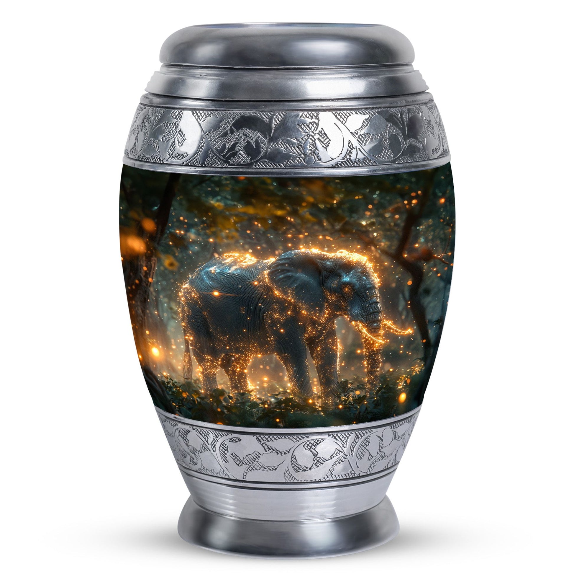 Elephant  Small Urn 3 Inch