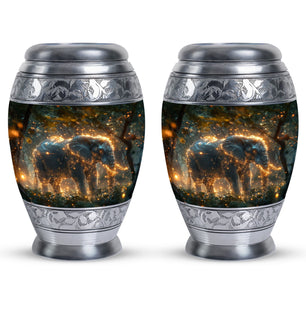 Elephant  Small Urn Set of 2 Combo