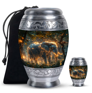 Elephant  Large urn & 1 Small Urn