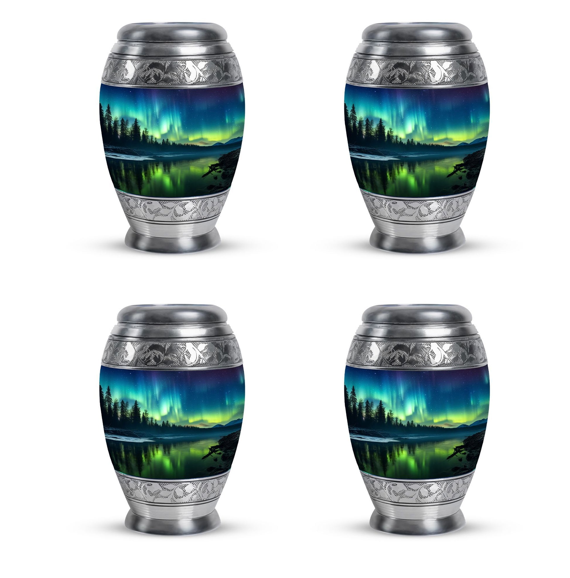 Northen lights  Small Urn Set of 4 Combo