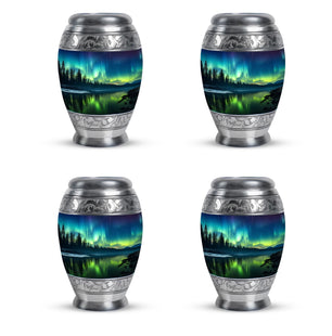 Northen lights  Small Urn Set of 4 Combo