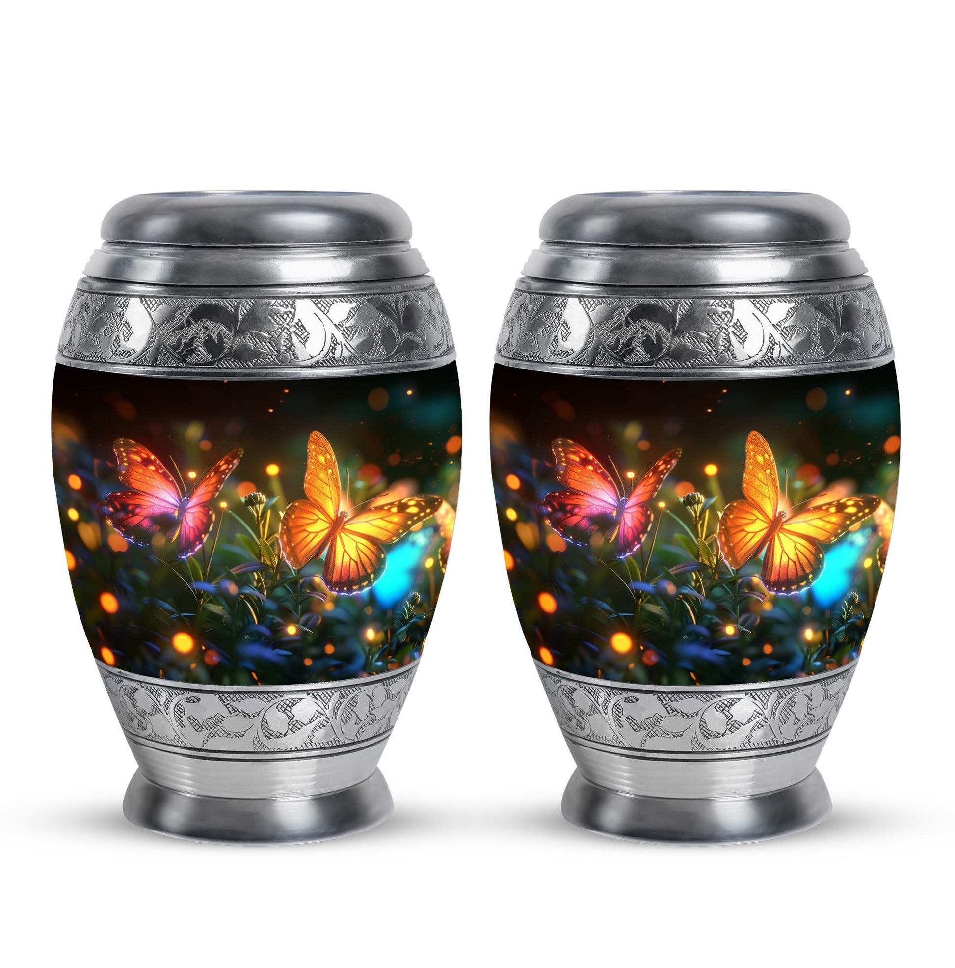 Butterfly  Small Urn Set of 2 Combo