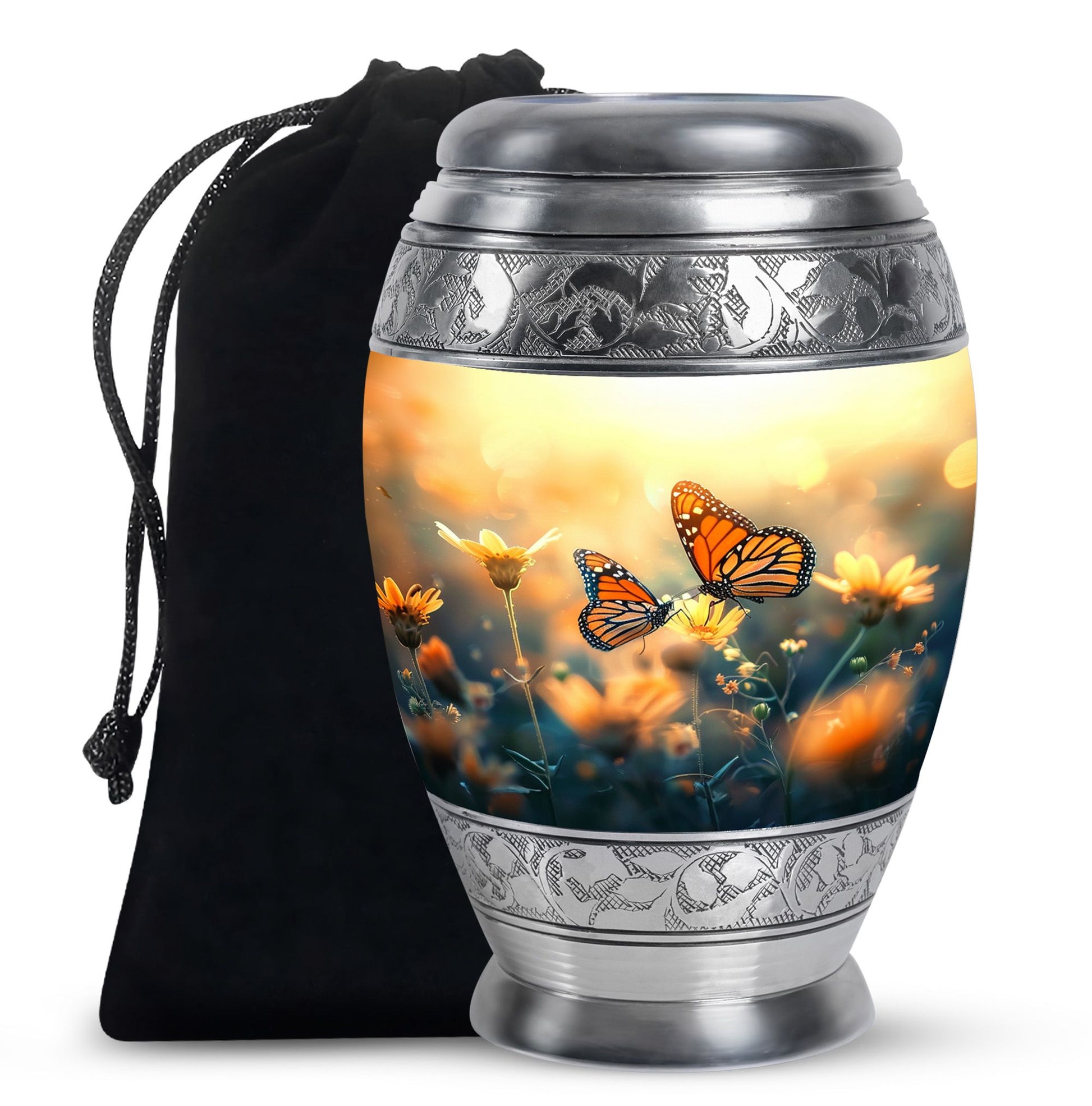 Butterfly  Large Urn 10 Inch