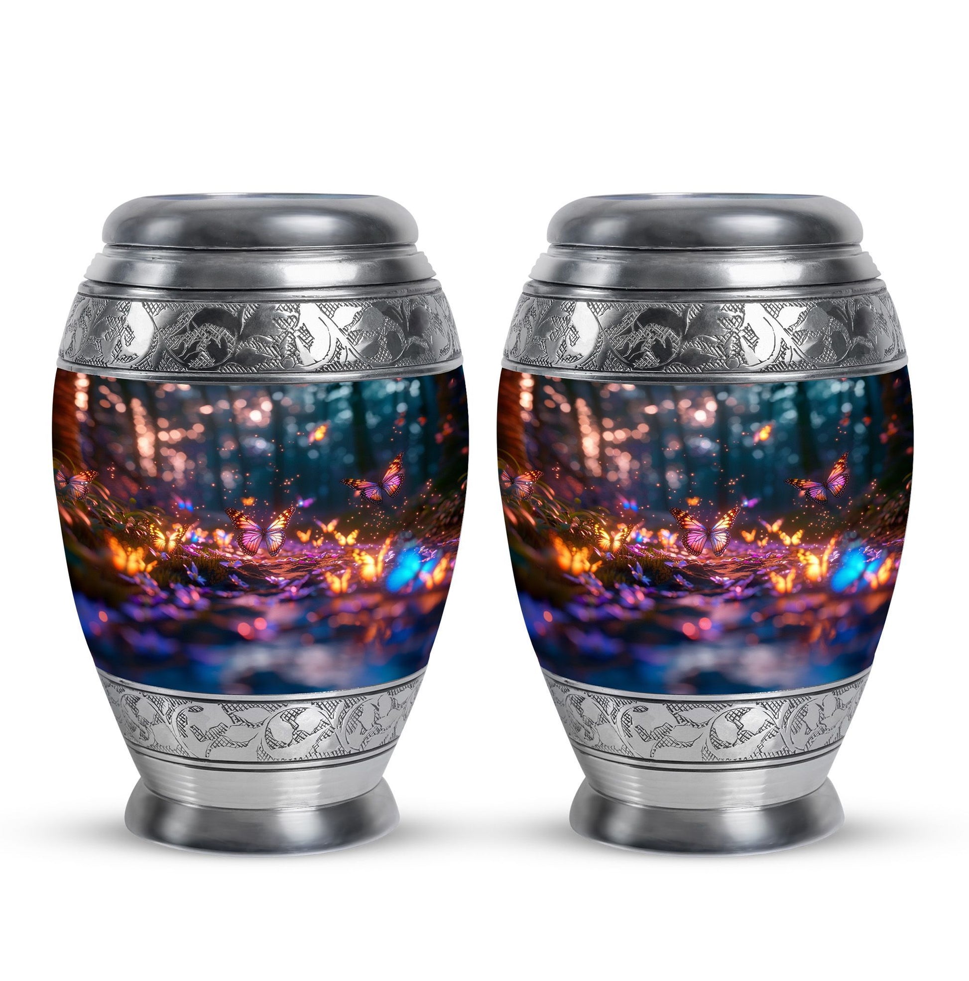 Butterfly  Small Urn Set of 2 Combo