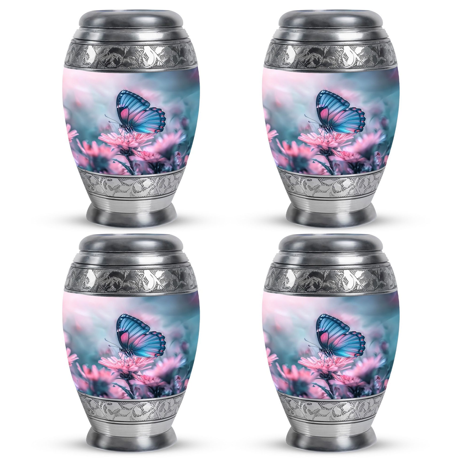 Butterfly  Small Urn Set of 4 Combo