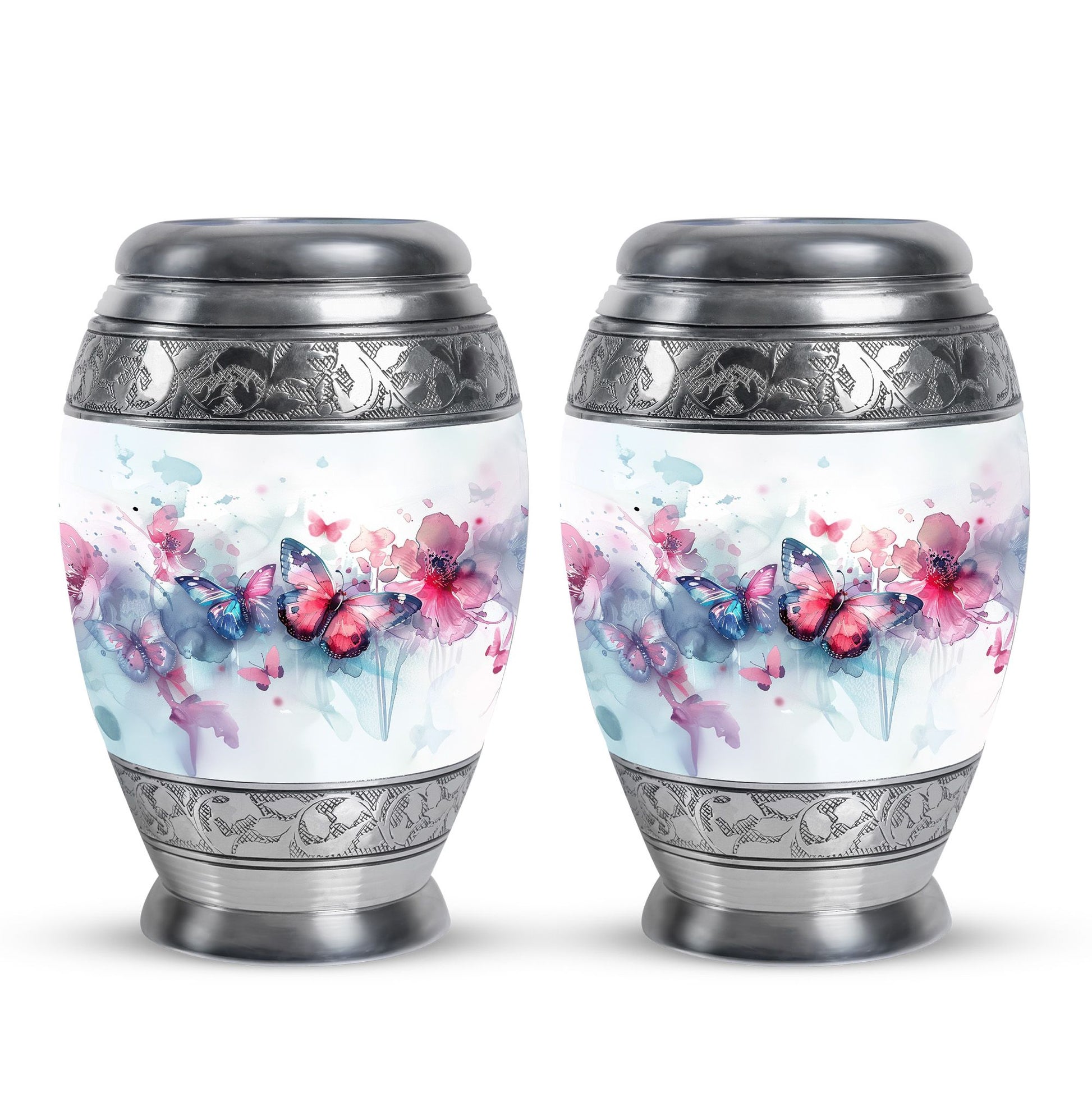 Butterfly  Small Urn Set of 2 Combo