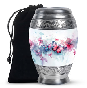 Butterfly  Large Urn 10 Inch