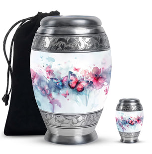 Butterfly  Large urn & 1 Small Urn