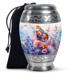 Butterfly  Large Urn 10 Inch