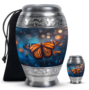 Butterfly  Large urn & 1 Small Urn