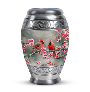 Cardinal Bird  Small Urn 3 Inch