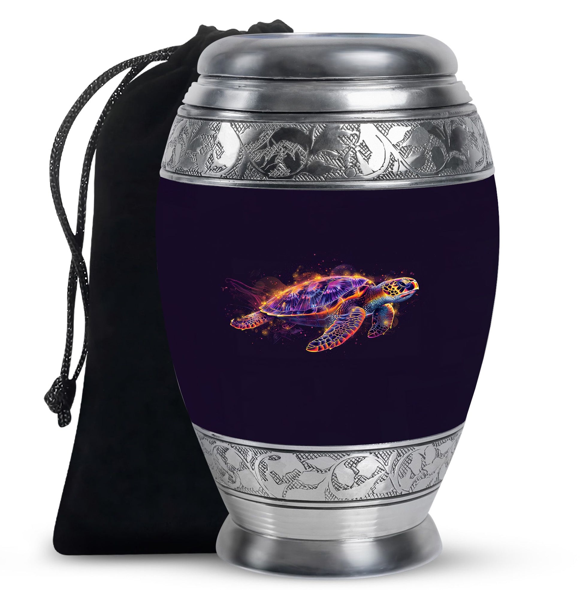 Turtle  Large Urn 10 Inch