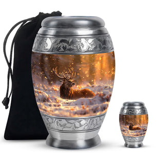 Deer  Large urn & 1 Small Urn