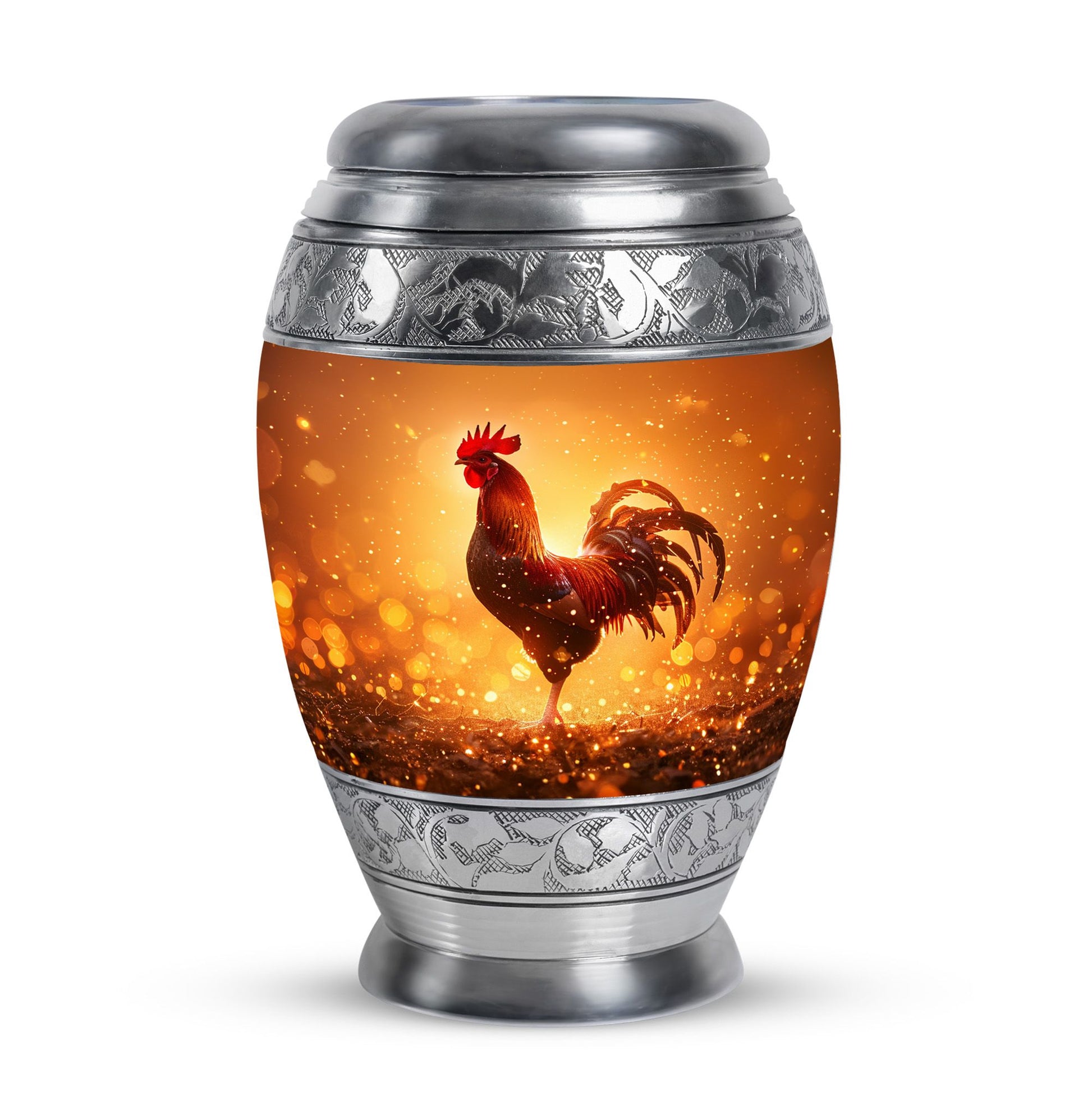 Rooster  Small Urn 3 Inch