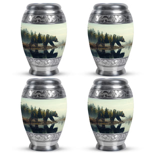 Bear Urn Small Set of 4