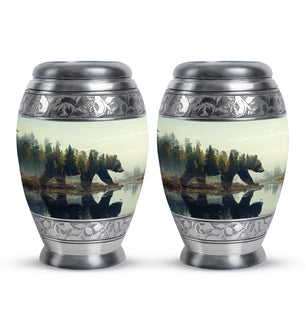 Bear  Small Urn Set of 2 Combo