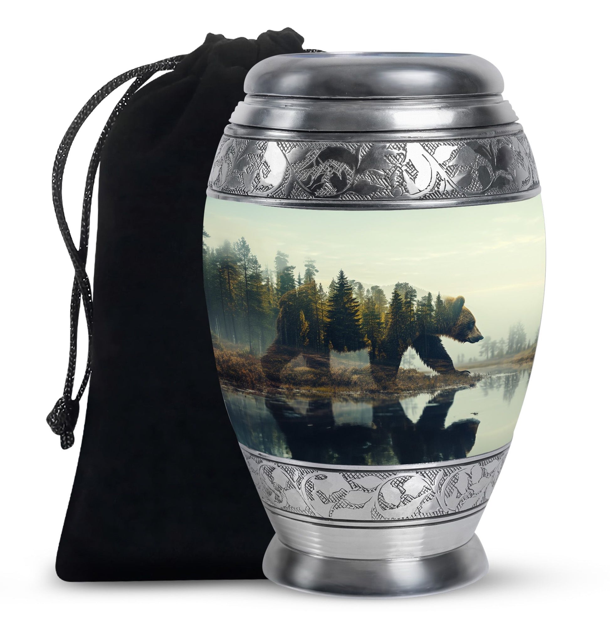 Bear  Large Urn 10 Inch