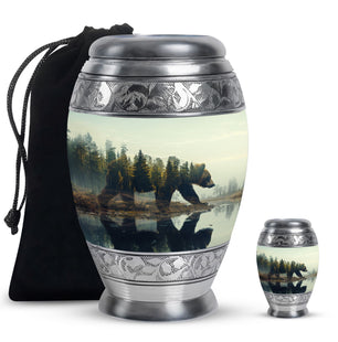 Bear Urn Large & Small Combo