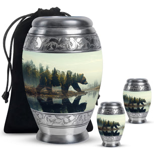 Bear  Large urn & 2 Small Urn