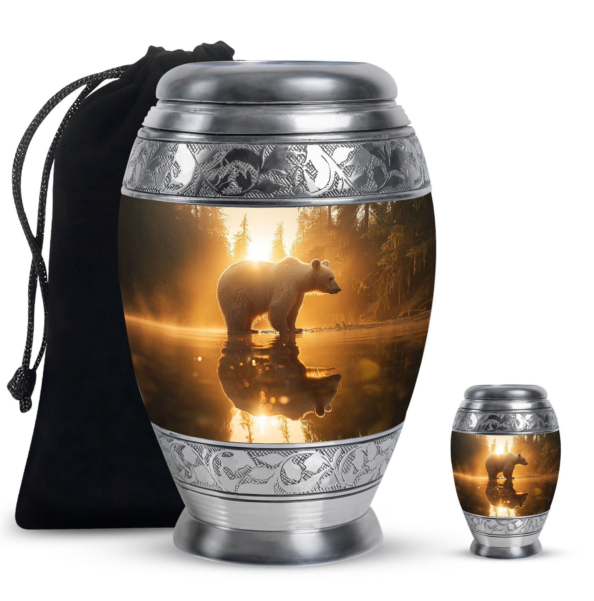 Bear  Large urn & 1 Small Urn