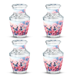 Butterfly Small Urn Set of 4 Combo