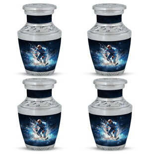 Hockey  Small Urn Set of 4 Combo