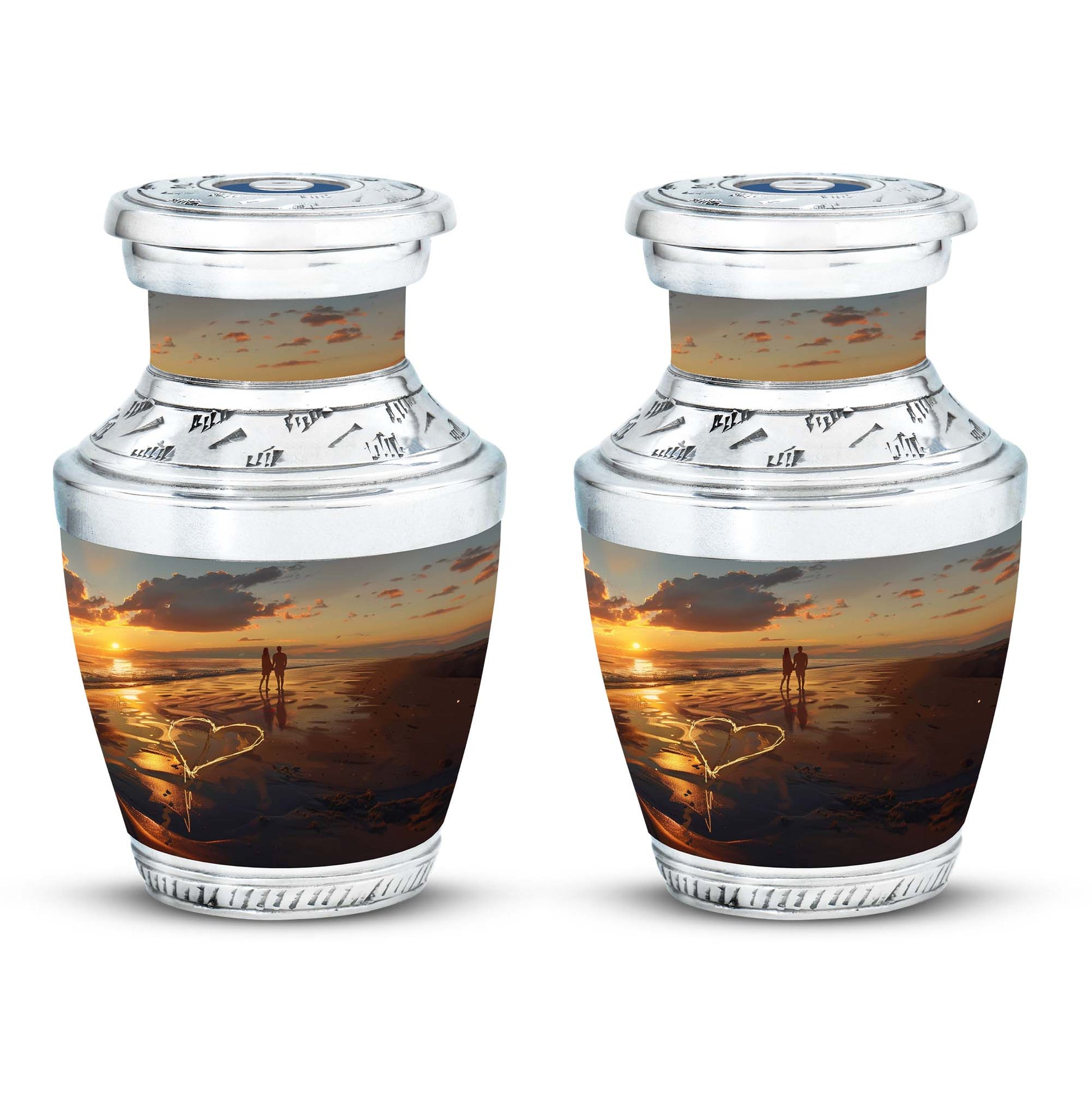 Beach  Small Urn Set of 2 Combo