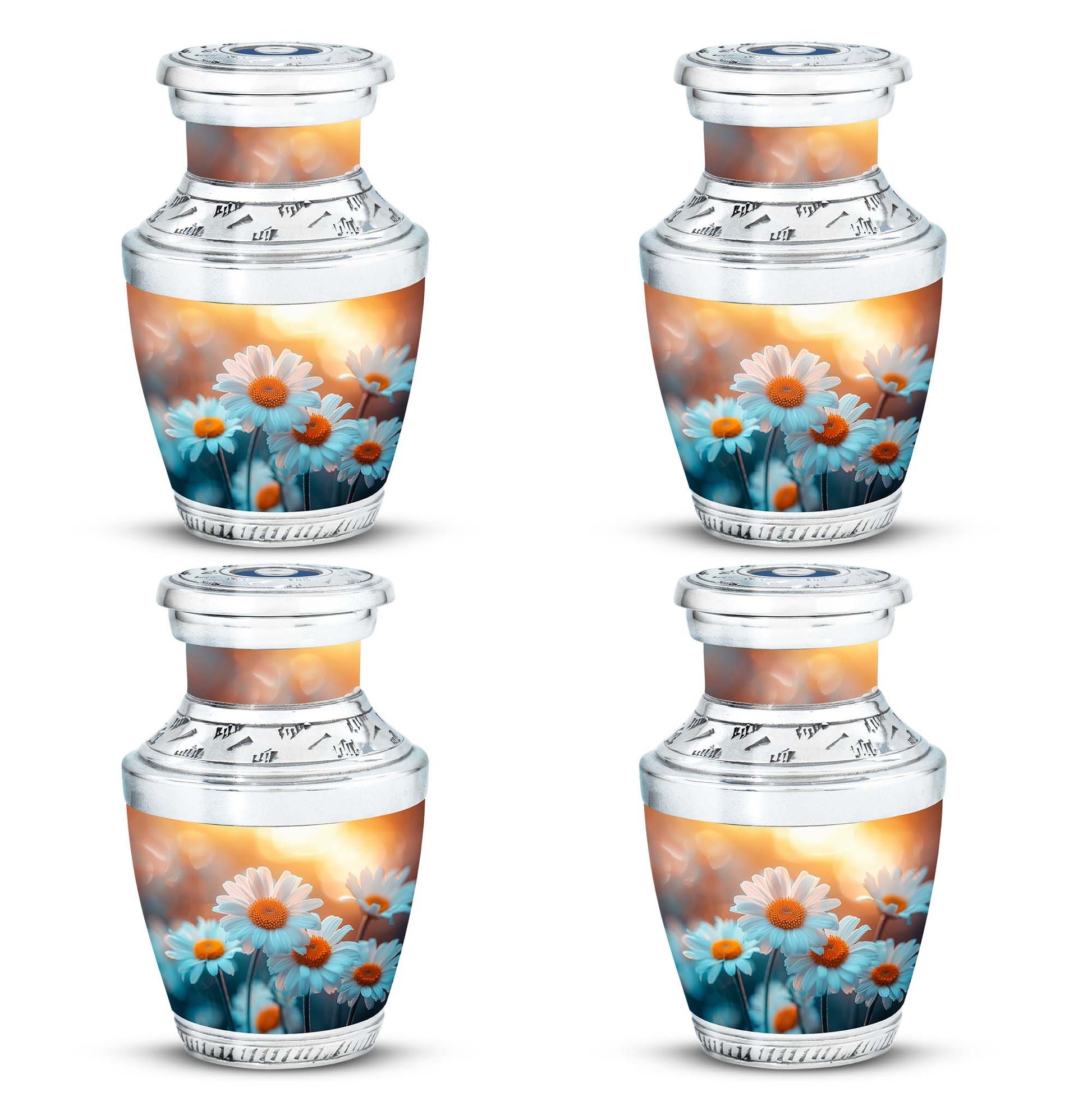 Flower  Small Urn Set of 4 Combo