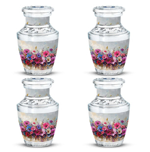 Flower  Small Urn Set of 4 Combo