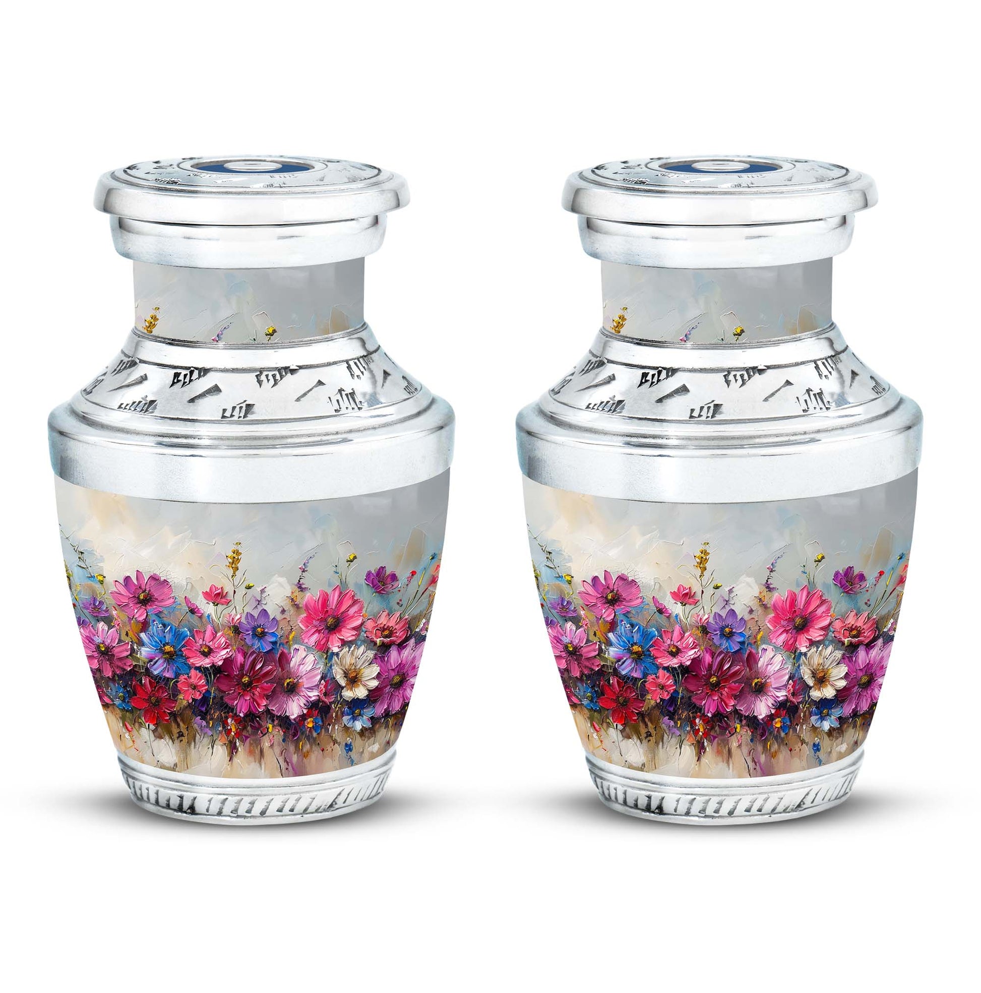 Flower  Small Urn Set of 2 Combo