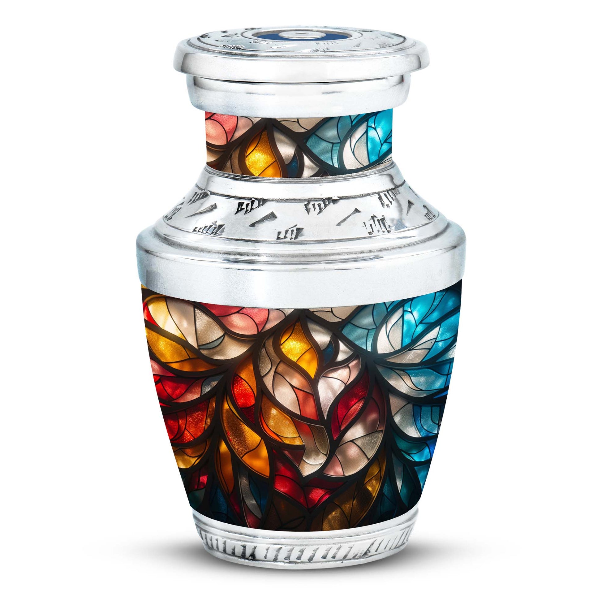 Stained Glass  Small Urn 3 Inch