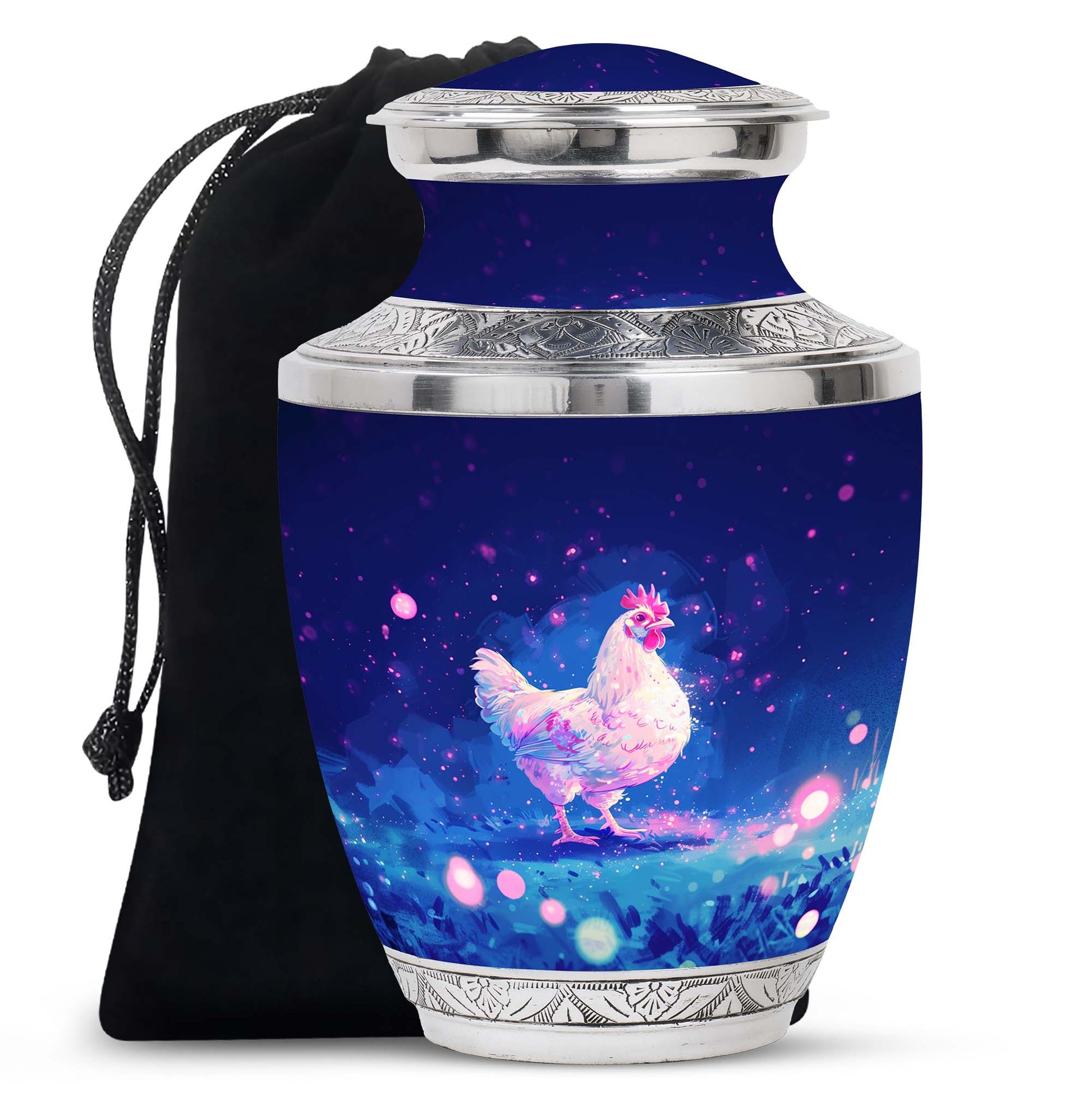 Chicken  Large Urn 10 Inch