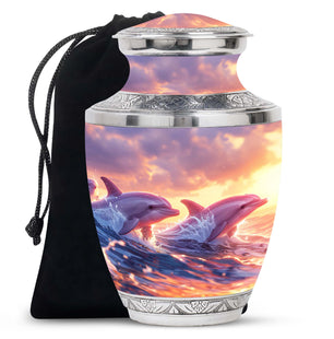 Dolphin  Large Urn 10 Inch