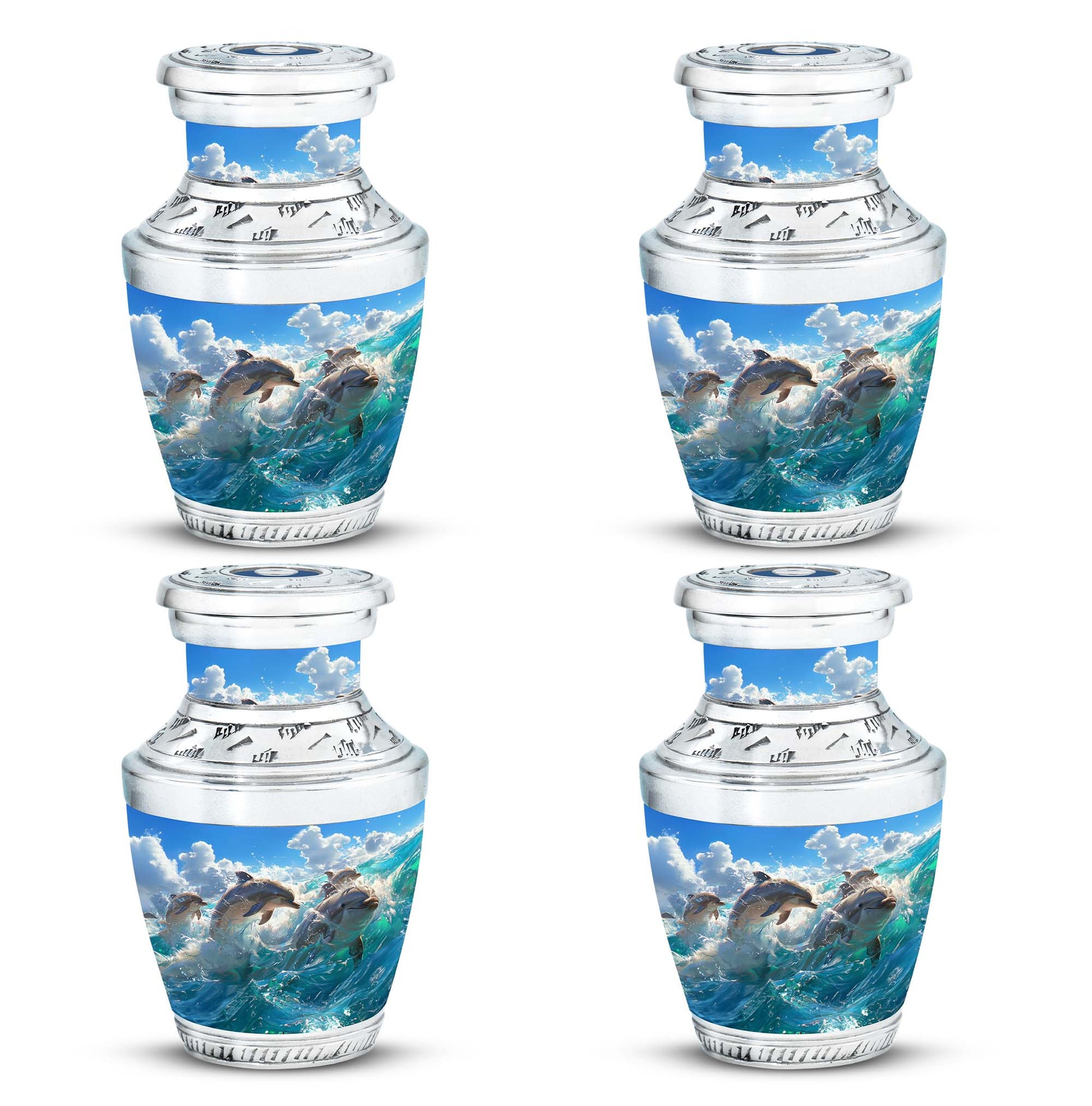 Ocean  Small Urn Set of 4 Combo