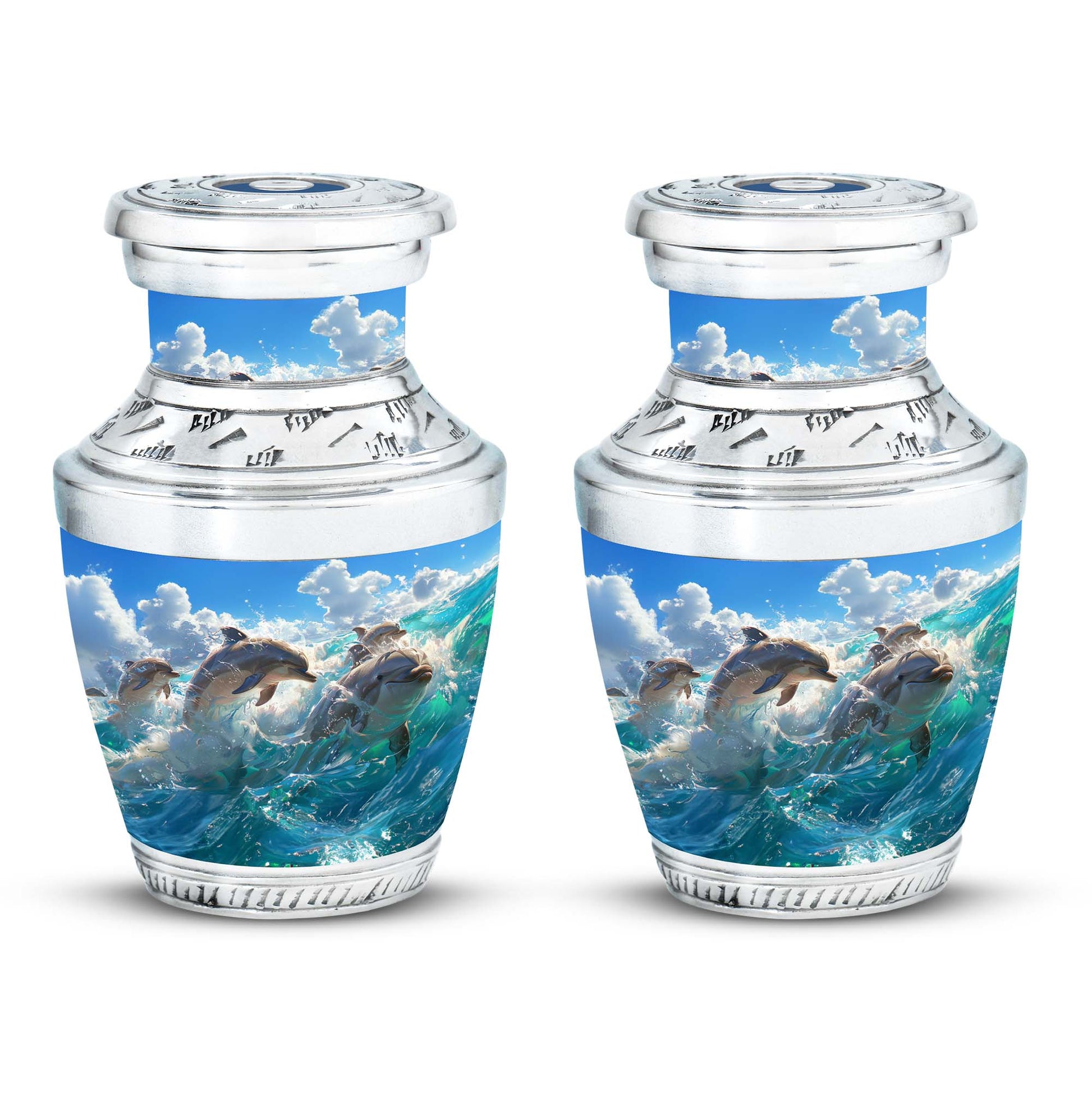 Ocean  Small Urn Set of 2 Combo