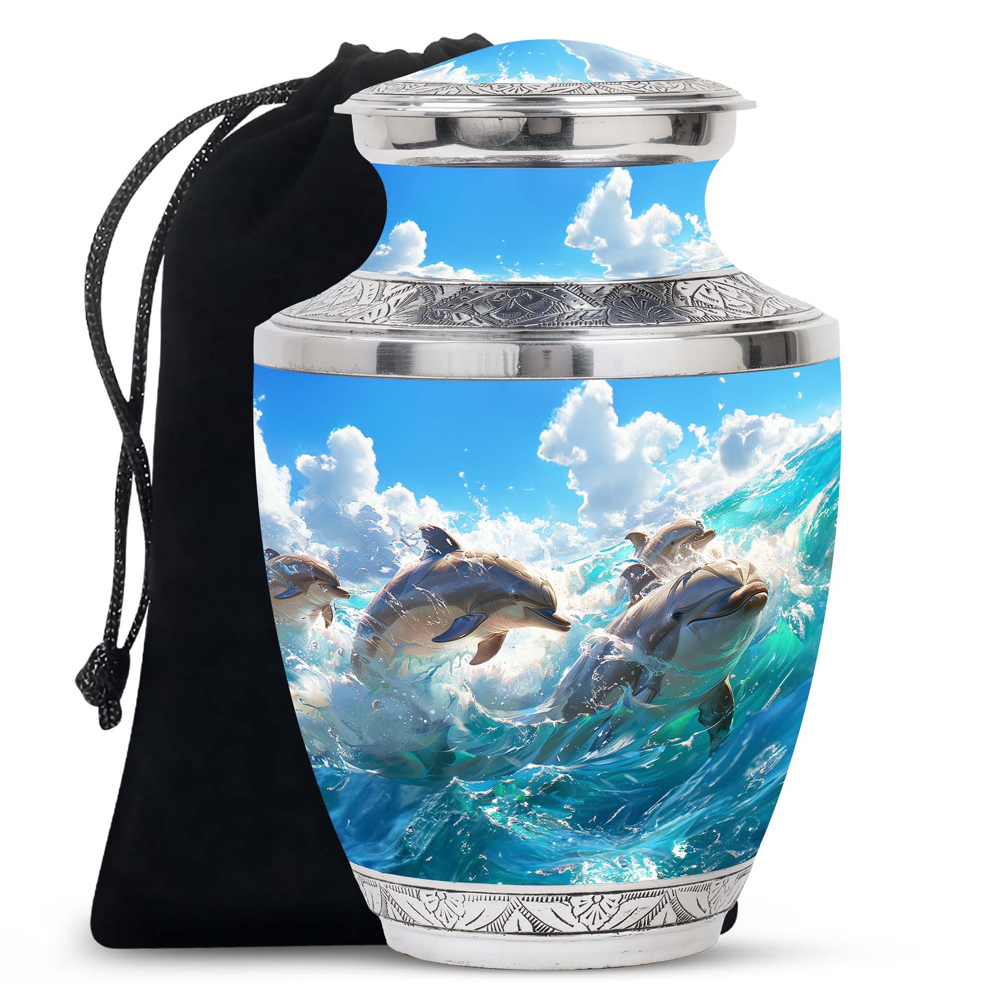 Ocean  Large Urn 10 Inch