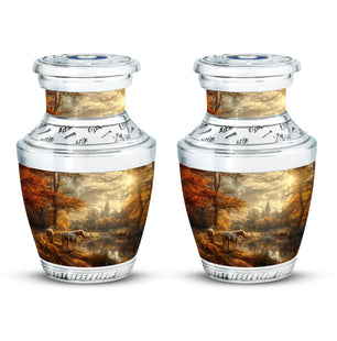 Horse  Small Urn Set of 2 Combo