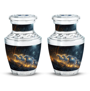 Horse  Small Urn Set of 2 Combo