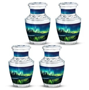 Northen lights  Small Urn Set of 4 Combo