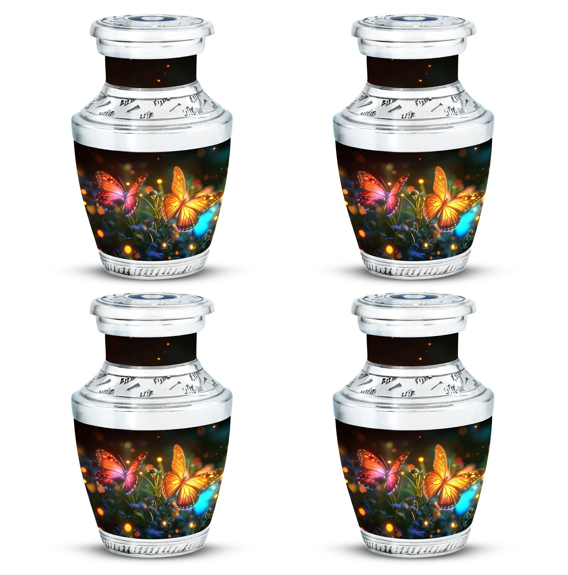 Butterfly  Small Urn Set of 4 Combo