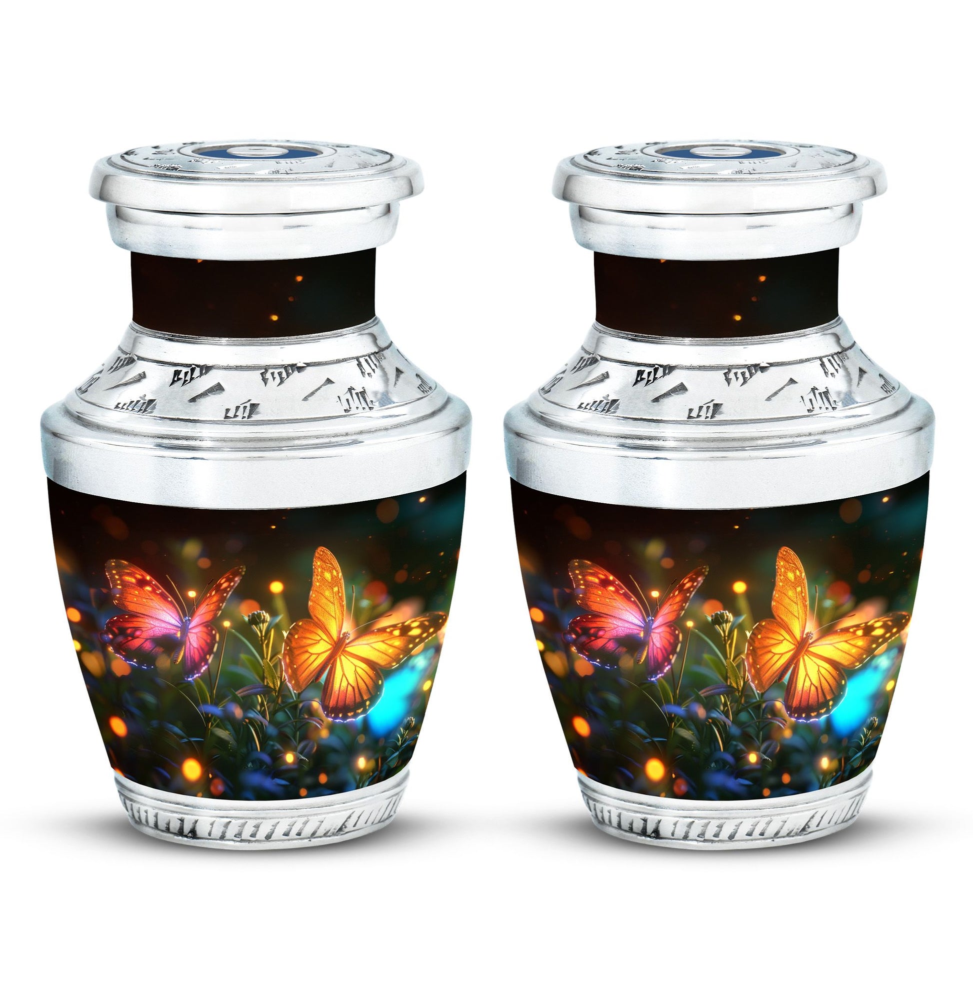 Butterfly  Small Urn Set of 2 Combo