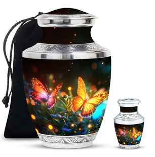 Butterfly  Large urn & 1 Small Urn