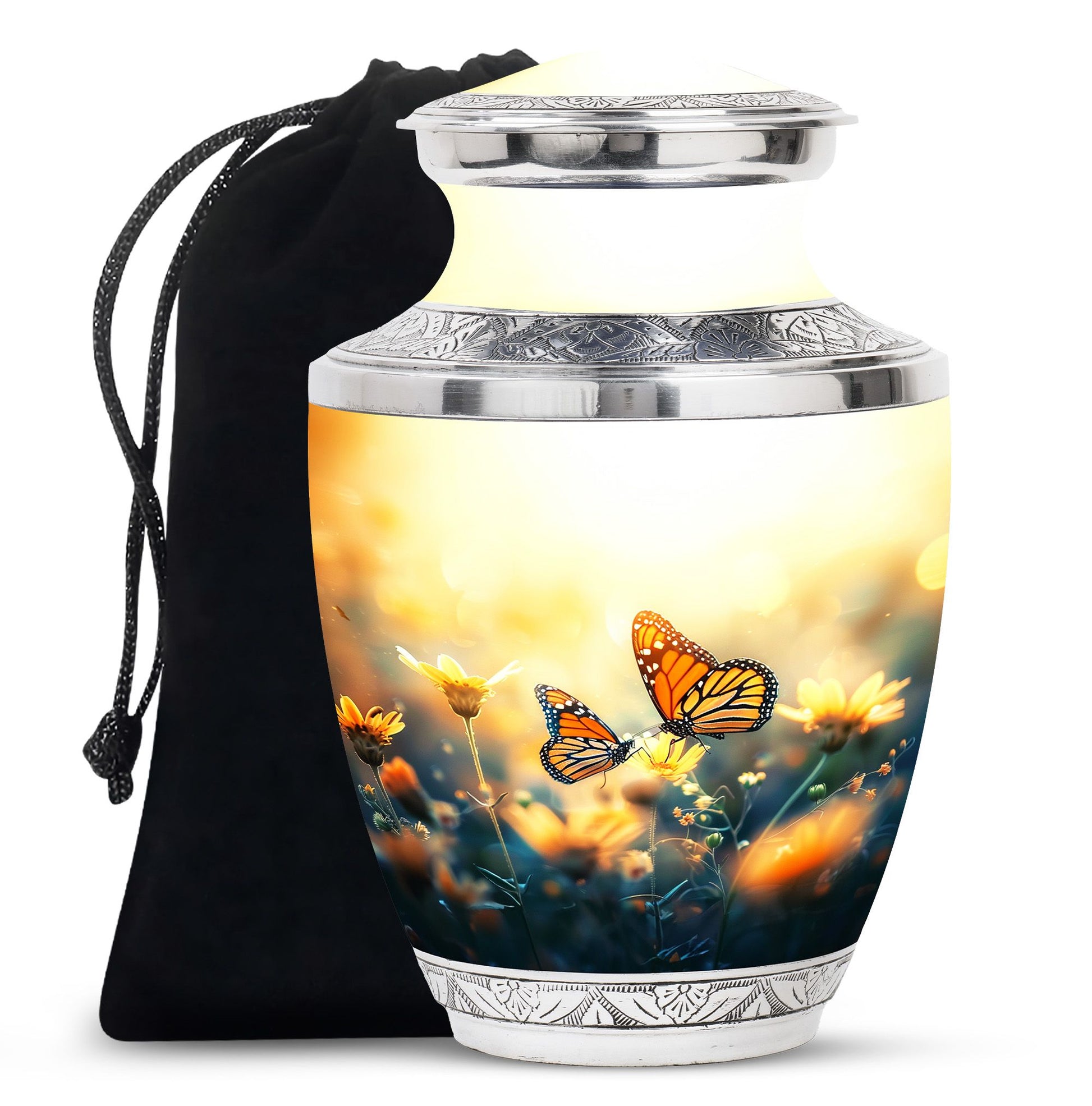 Butterfly  Large Urn 10 Inch