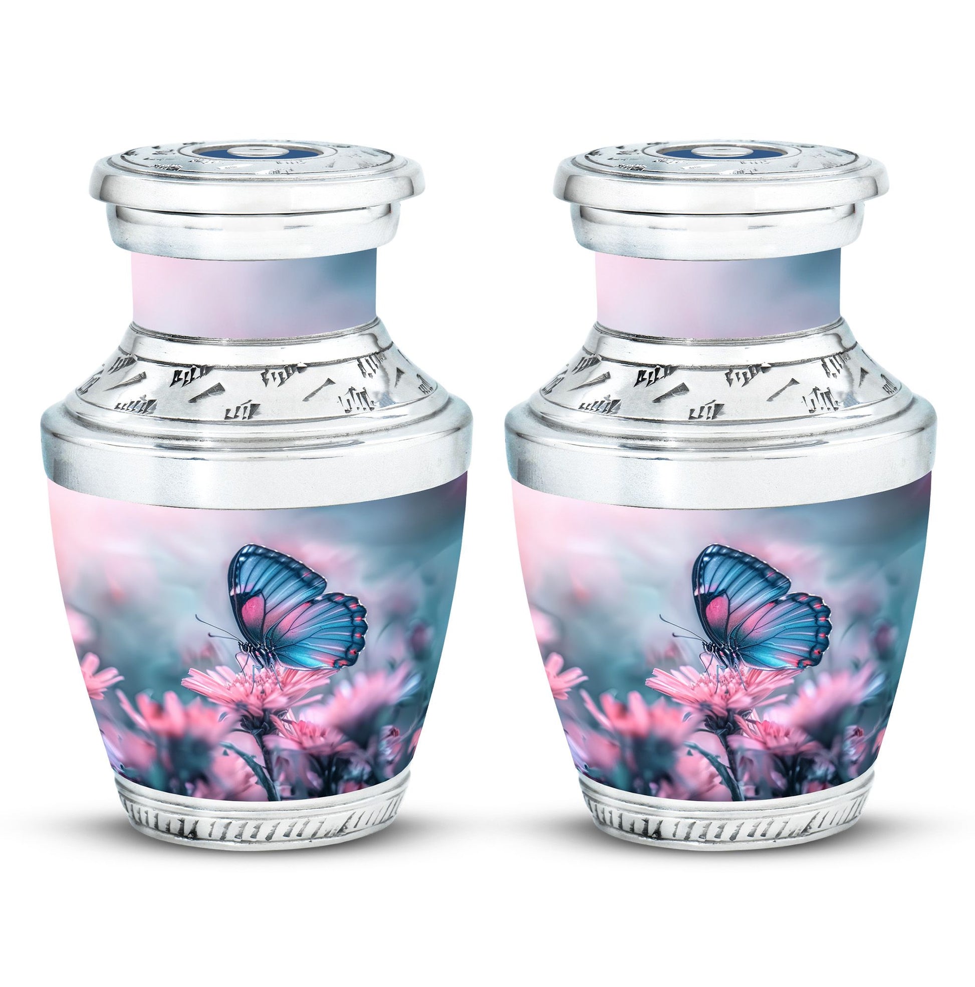 Butterfly  Small Urn Set of 2 Combo