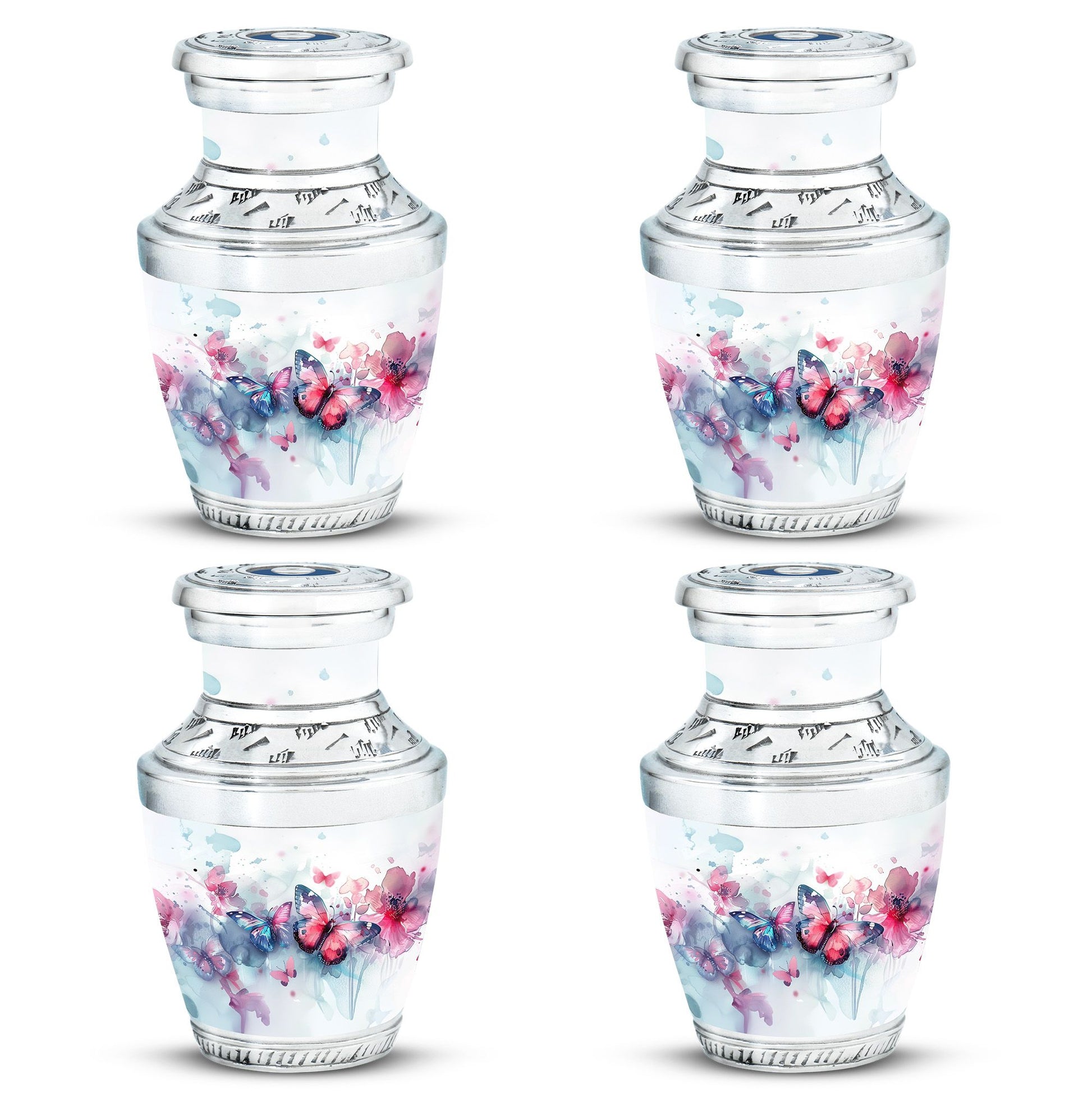 Butterfly  Small Urn Set of 4 Combo