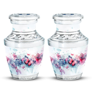 Butterfly  Small Urn Set of 2 Combo