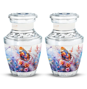 Butterfly  Small Urn Set of 2 Combo