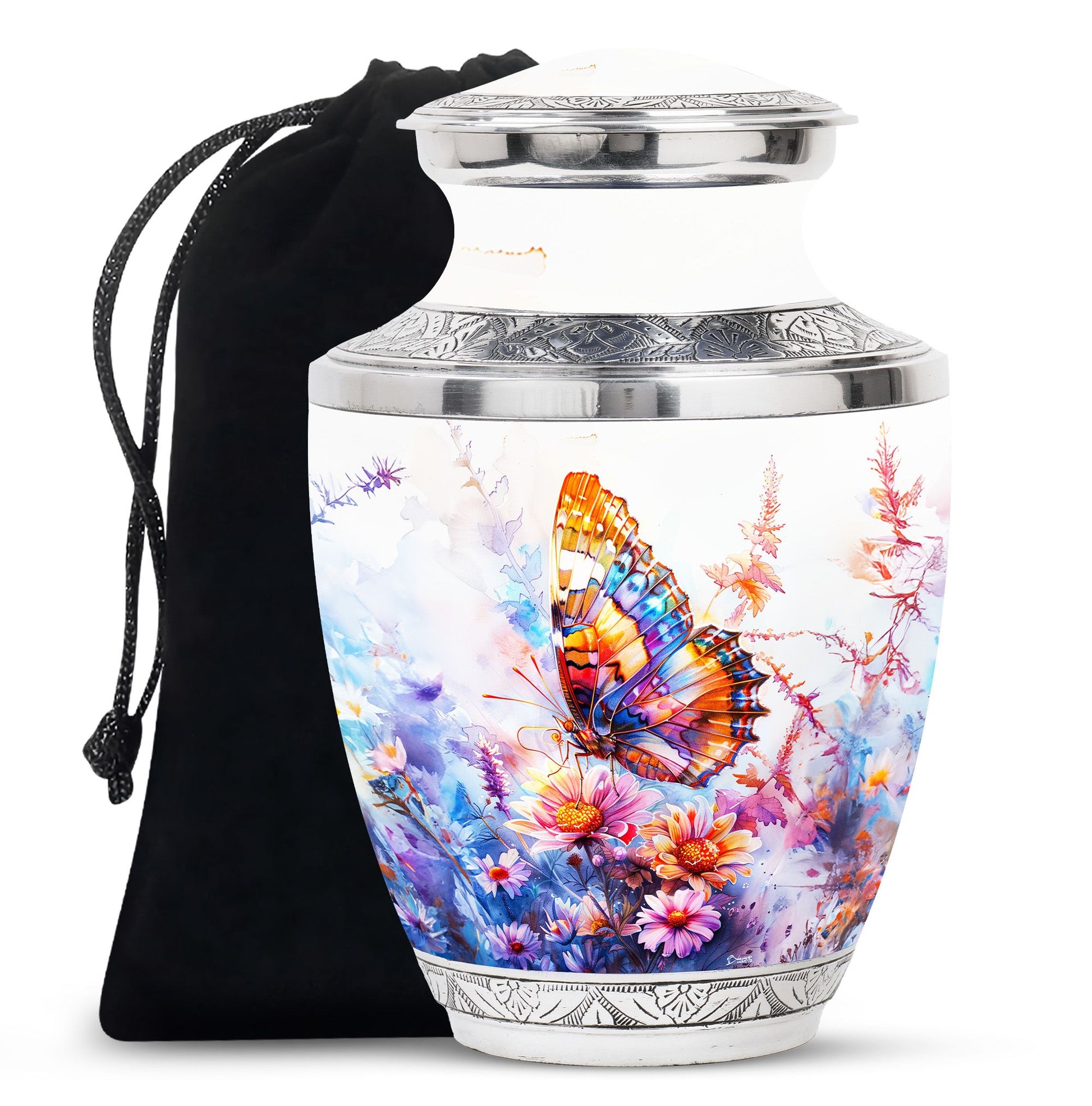 Butterfly  Large Urn 10 Inch